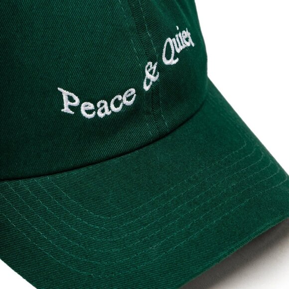 Peace & Quiet Green Baseball Cap - Picture 10 of 10